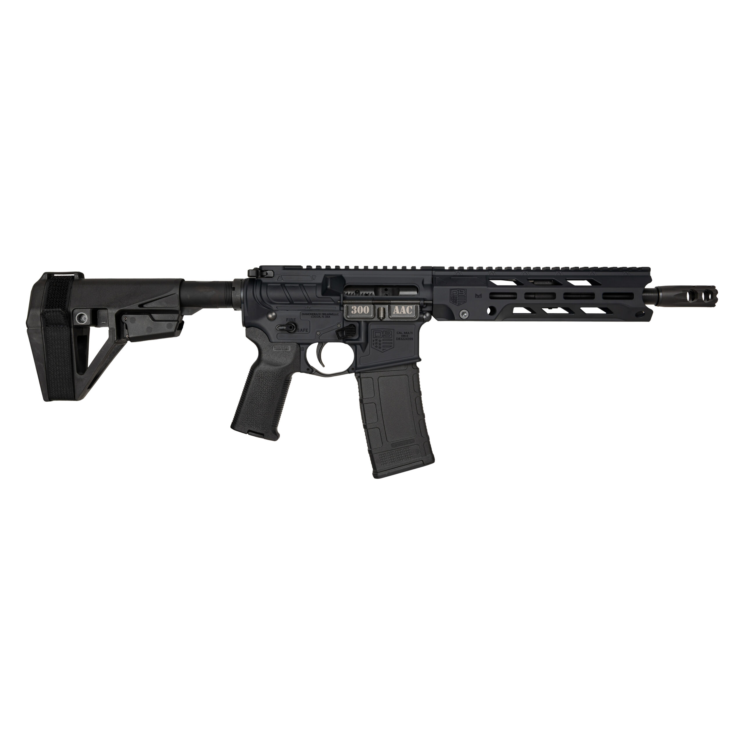 Diamondback DB15 Pistol .300 AAC Blackout SBA5 30rd