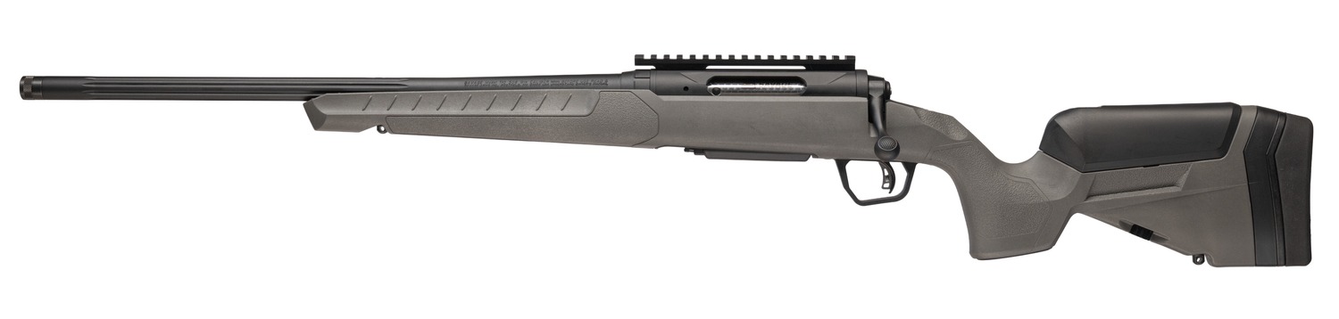 Savage Arms 32447 110 Trailblazer 300 Win Mag 3+1 22″ Fluted Barrel, Flat Dark Gray Adj LOP Synthetic Stock, Left Hand
