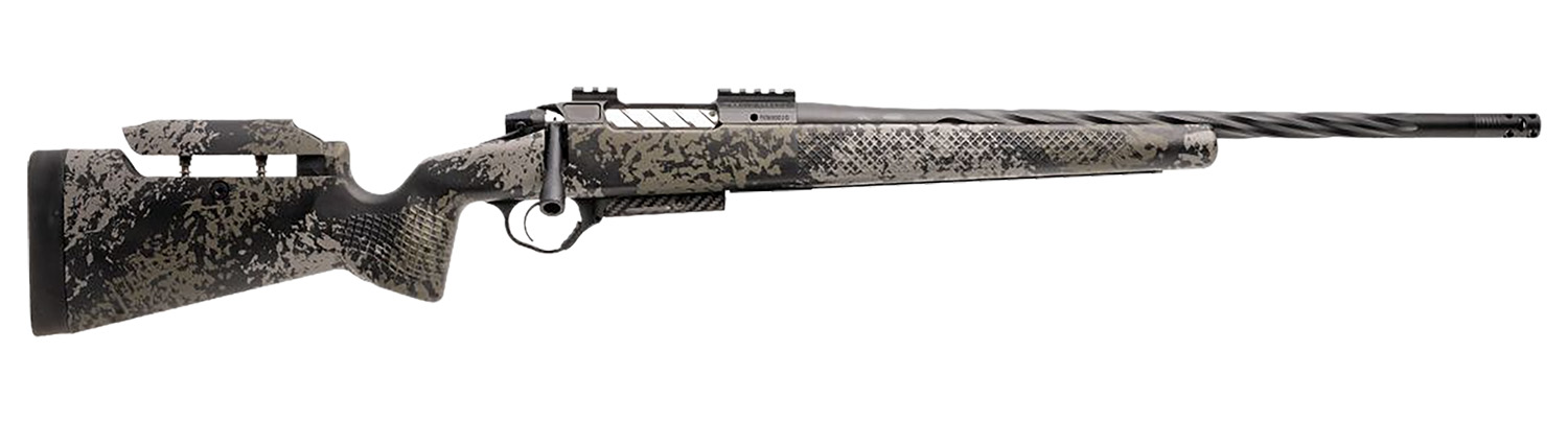 Seekins Precision 0011710227-F Havak PH3 6.5 Creedmoor 24″ Black Fluted Threaded Barrel, Black Picatinny Rail Steel Receiver, Adj Cheek Riser Mountain Shadow Synthetic Stock